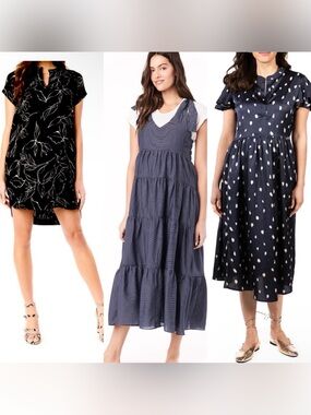 Loyal Hana maternity nursing dresses lot of 3 size SM and MD